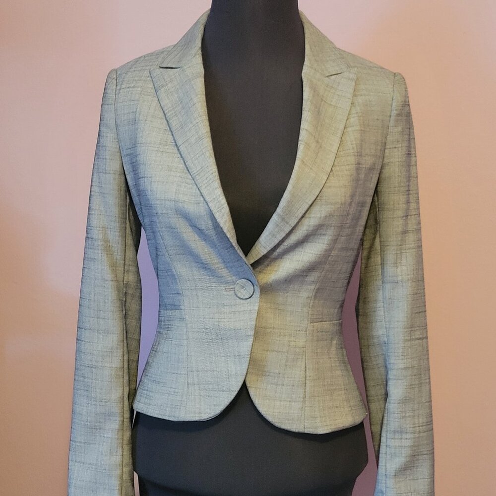 H&M Women's Grey Single button Blazer size 2